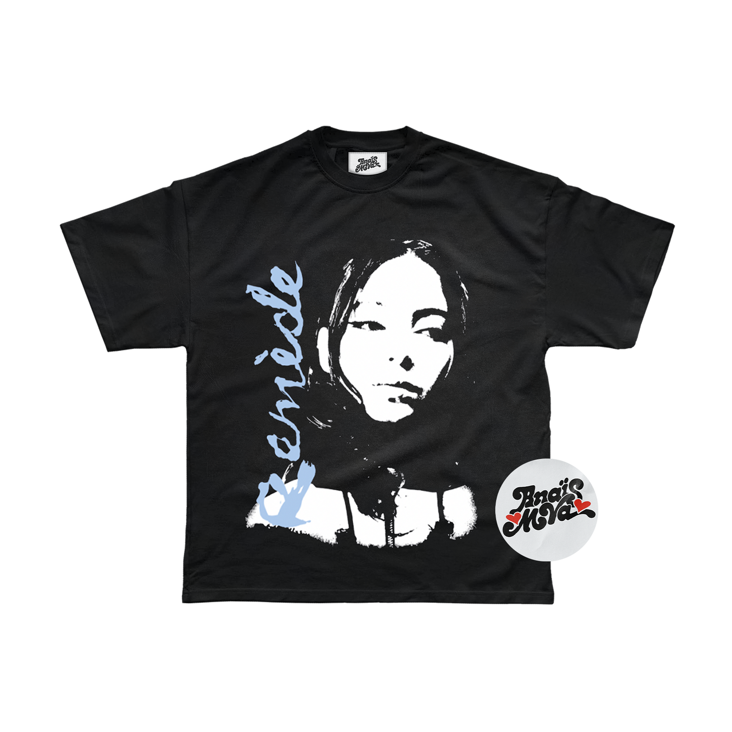 T-shirt « REMEDE » noir + sticker